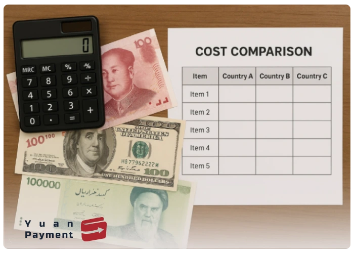 بررسی نرخ تبدیل ارز در هر روش